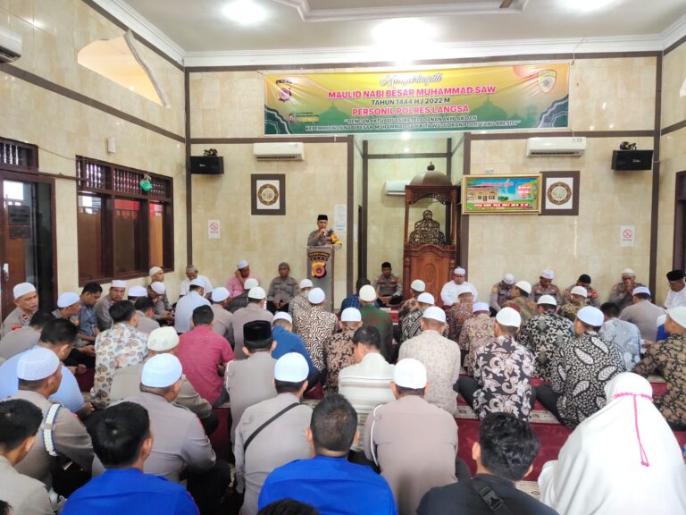 Polres Langsa Peringati Maulid Nabi, Wujud Polri Presisi Oktober 13, 2022