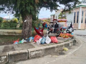 Petugas Kebersihan Mogok Kerja, Sejumlah Sampah Berserakan di Suduk Kota Idi Rayeuk Oktober 28, 2022