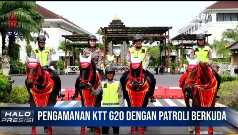 Pengamanan KTT G20, Polri Terjunkan Patroli Berkuda November 9, 2022
