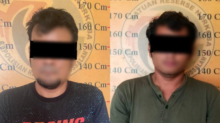 Dua Terduga Pelaku Penyalahgunaan Narkotika Ditangkap di Subulussalam November 20, 2022