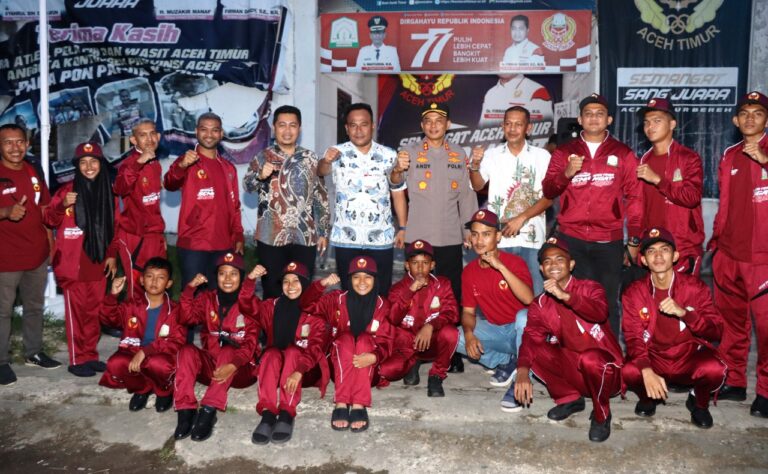 Lepas Kontingen Atlet PORA, Kapolres Aceh Timur Optimis Juara Desember 8, 2022