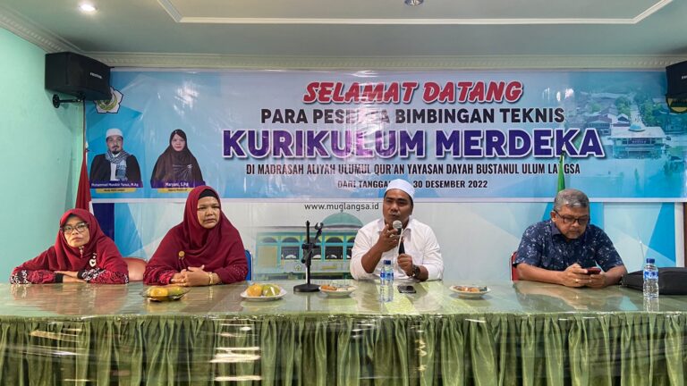 Bimtek Kurikulum Merdeka di MUQ YDBU Langsa Usai Digelar Selama Tiga Hari Desember 31, 2022