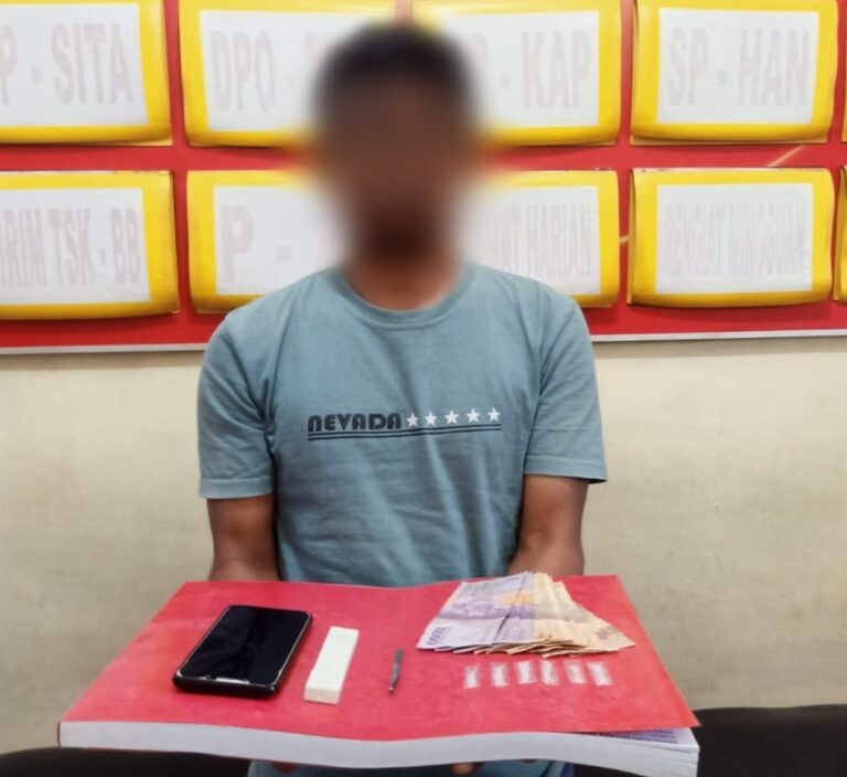 Polsek Langsa Kota Amankan Seorang Pria Pengedar Narkoba Februari 21, 2023
