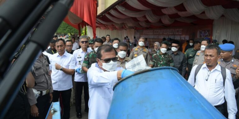 Polda Aceh Musnahkan 112 Kilogram Narkoba Jenis Sabu, Dihadiri Asisten I Sekda Aceh Oktober 11, 2023