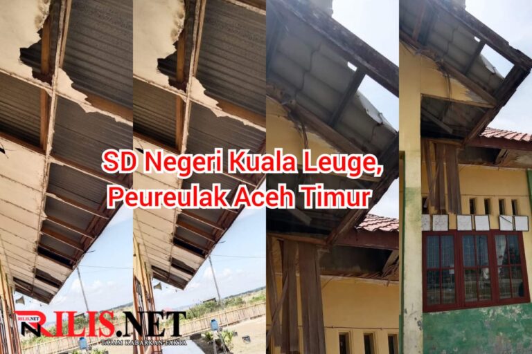 Bak di Negara Perang, Kondisi SD Kuala Leuge Peureulak ini Porak-poranda  Januari 8, 2024