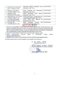Seleksi JPT Pemkab Aceh Timur, 22 Peserta Lulus Administrasi  Januari 9, 2024