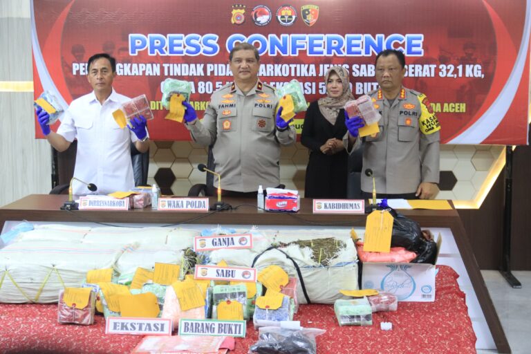 Tempo 15 Hari Polda Aceh Berhasil Ungkap 46 Kasus Narkotika Januari 15, 2024