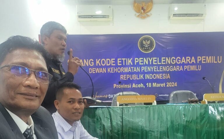 DKPP Akan Periksa Anggota KIP Kota Langsa Atas Dugaan Pelanggan Kode Etik Maret 18, 2024