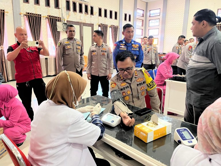 Sambut Hari Bhayangkara ke-78, Polres Aceh Timur Gelar Donor Darah Juni 13, 2024