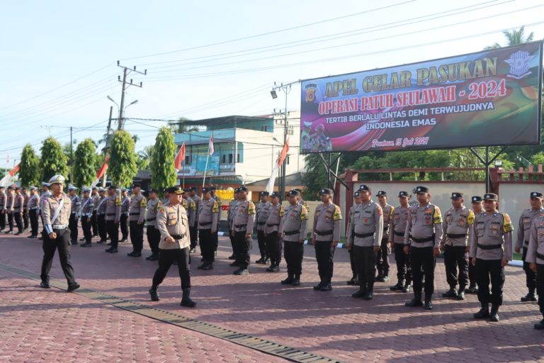 Operasi Patuh Seulawah 2024 Dimulai, Wakapolres Pimpinan Gelar Pasukan  Juli 15, 2024