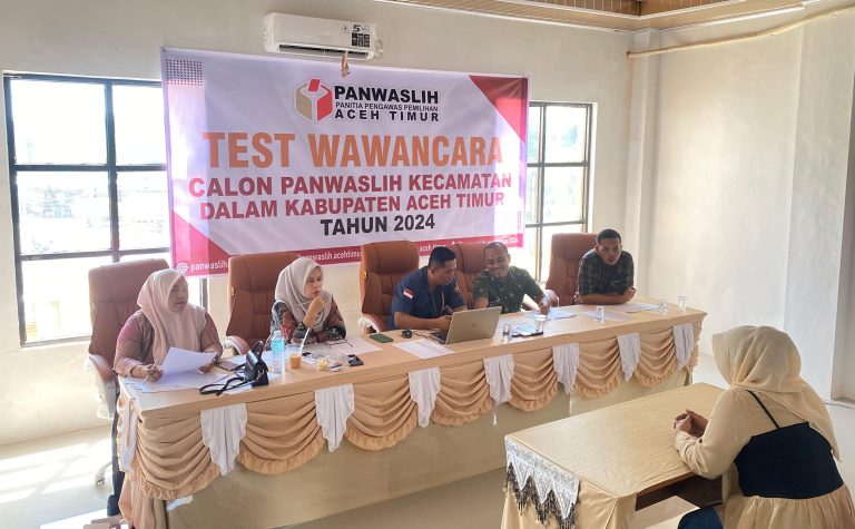 141 Peserta Calon Panwaslihcam di Aceh Timur Ikuti Tets Wawancara Agustus 8, 2024