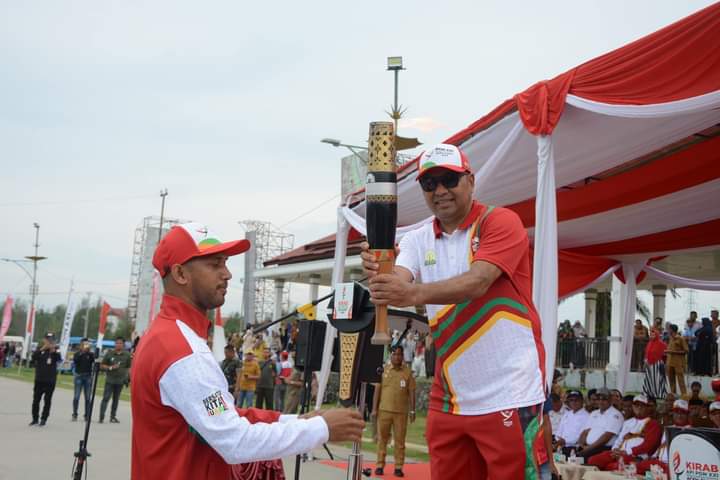 Pemkab Aceh Timur Sambut Tim Kirab Api PON XXI September 2, 2024