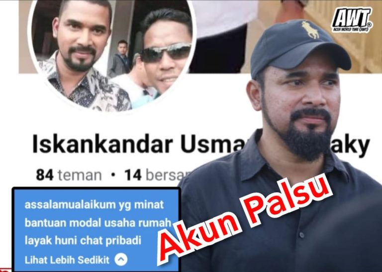 Bupati Aceh Timur Terpilih Minta Warga Waspadai Akun Palsu yang Mencatut Namanya Januari 30, 2025