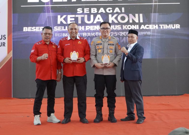 Pj Bupati Amrullah M Ridha Hadiri Pelantikan KONI Aceh Timur Februari 10, 2025