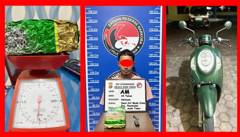 Satres Narkoba Polres Aceh Timur Berhasil Ungkap 1 Kg Sabu di Peureulak Februari 24, 2025