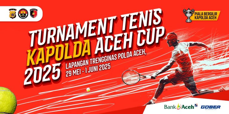 23 Berlaga pada Piala Bergilir Turnamen Tenis Kapolda Aceh Cup 2025 23 Berlaga pada Piala Bergilir Turnamen Tenis Kapolda Aceh Cup 2025 Mei 26, 2025