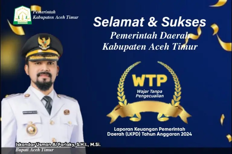Pemkab Aceh Timur Raih WTP ke-11 dari BPK RI Juni 20, 2025