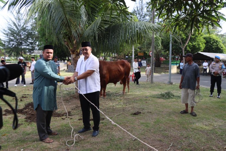 Kapolda Aceh Serahkan Hewan Kurban untuk Masyarakat Juni 6, 2025