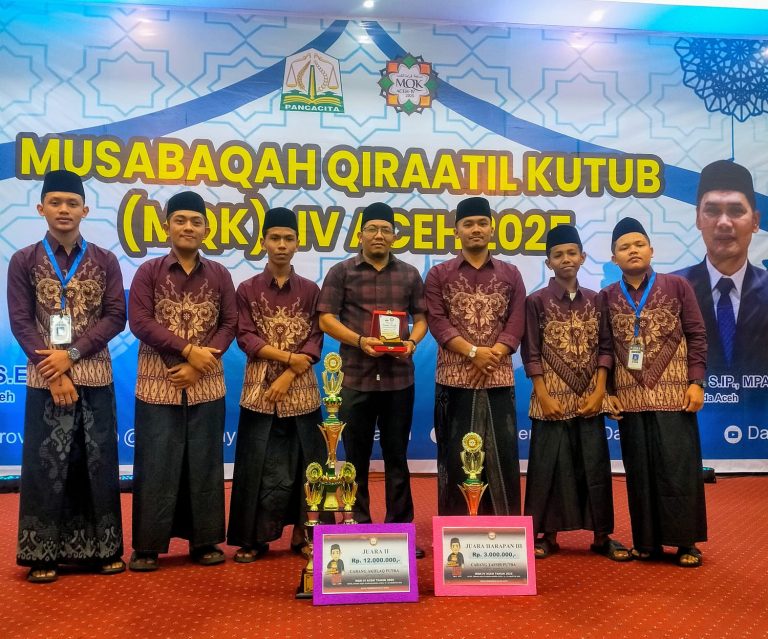 Aceh Timur Sukses Raih Juara ll pada Ajang MQK ke-4 Tingkat Provinsi  Agustus 22, 2025