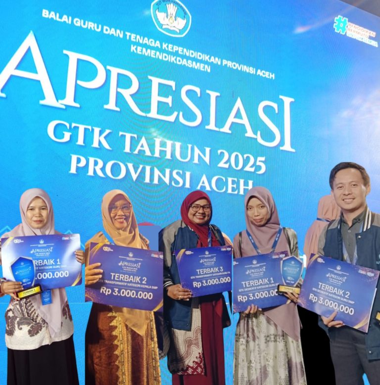 5 Guru Aceh Timur Raih Penghargaan Apresiasi GTK 2025 November 5, 2025