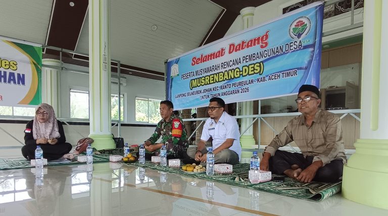 Sempat Tertunda, Musrenbang Desa di Kecamatan Ranto Peureulak Tuntas Januari 29, 2026
