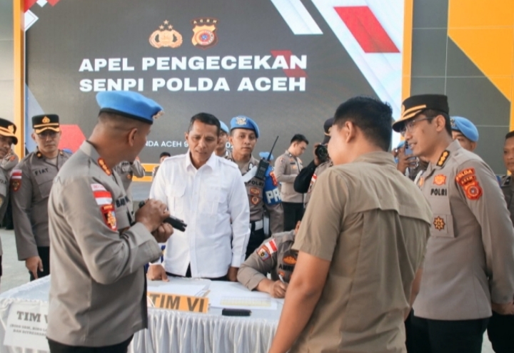 Polda Aceh Gelar Pemeriksaan Senjata Api Maret 9, 2026